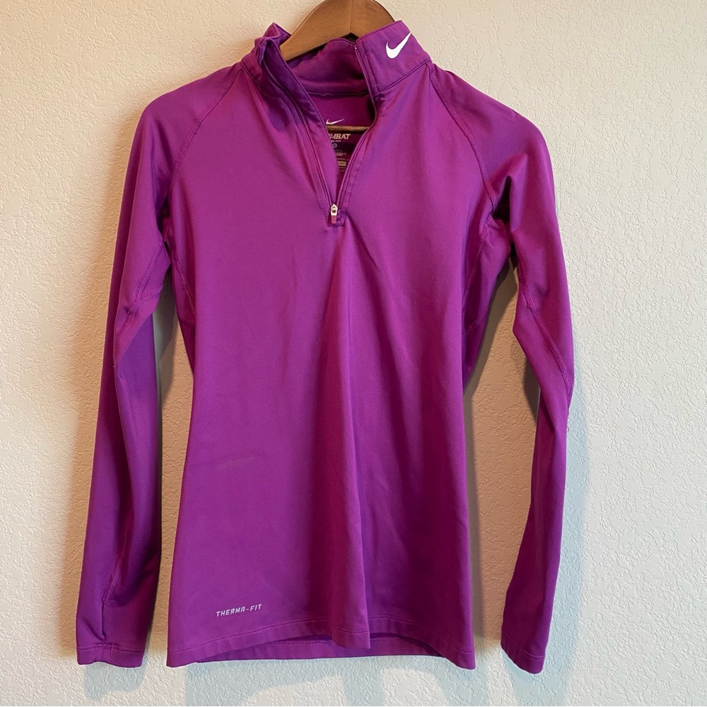 Nike Magenta Therma-Fit Half-Zip Top